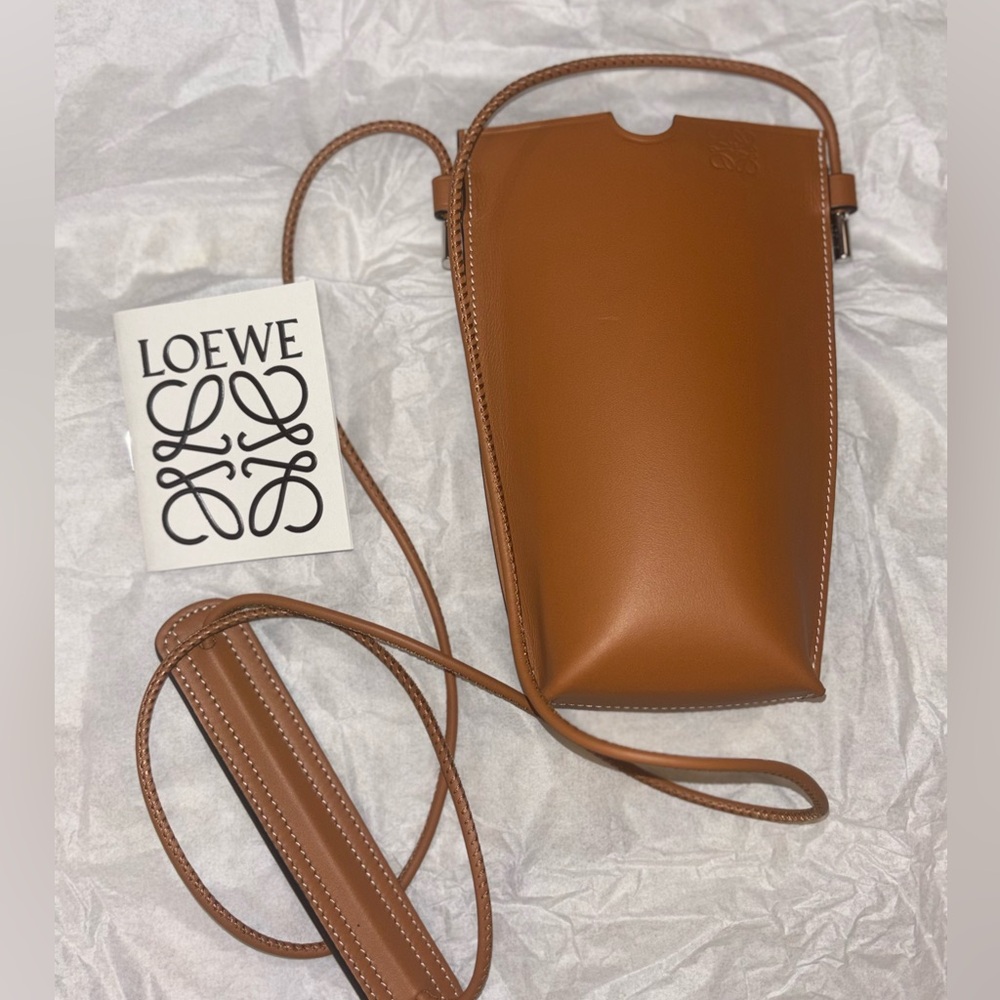 LOEWE Cognac Phone Pouch